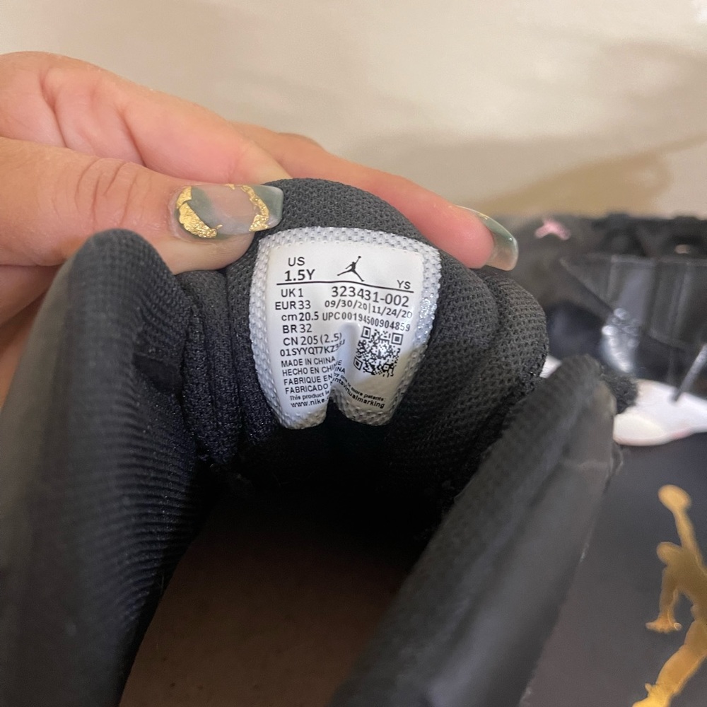 Jordan shoes - “6 Rings” soft pink and black 1.5 Y